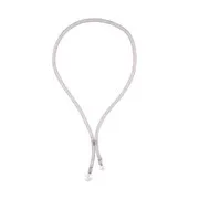 Collier tube avec 2 perles d'eau douce