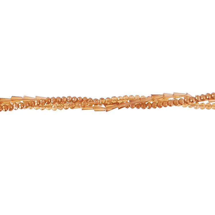 Collier magnétique perles moutardes