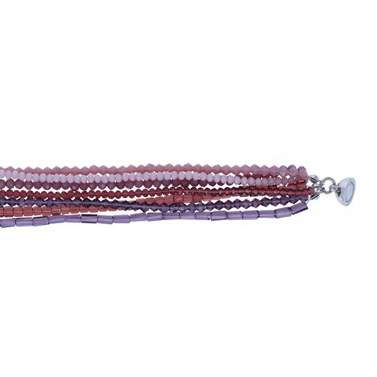 Collier rangs violets
