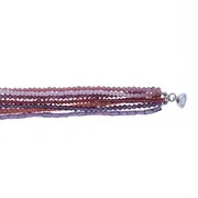 Collier rangs violets