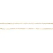 Collier perles verre beige rang 1m