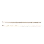 Collier perles verre brun rang 1m
