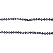 Collier perles verre noir rang 1m
