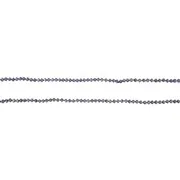 Collier perles verre argenté rang 1m