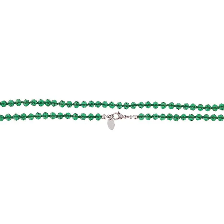 Collier perle verre canard rang 1m