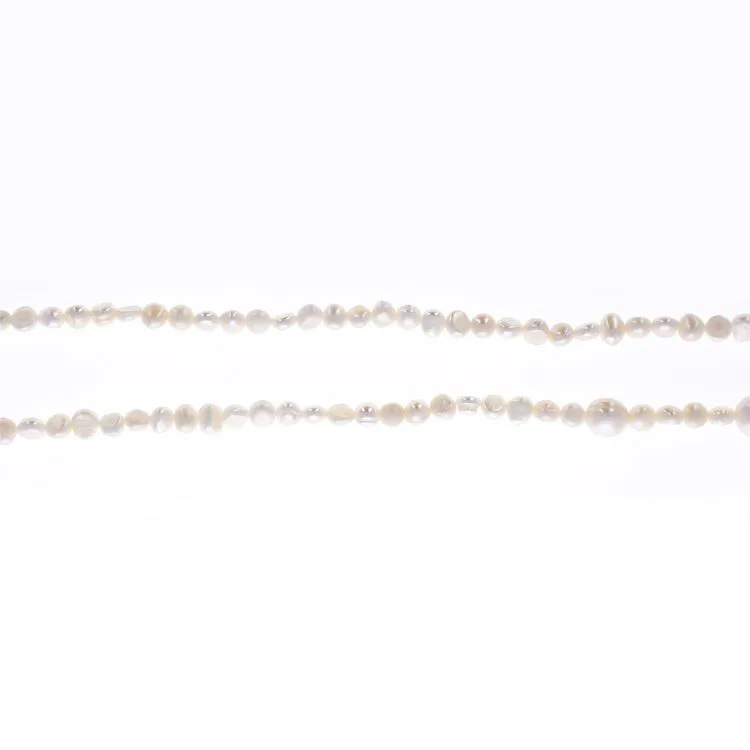 Echarpe perles baroques blanches