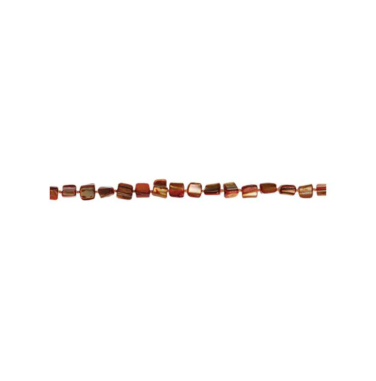 Collier brique coquillage carré