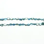 Collier turquoise coquillage carré