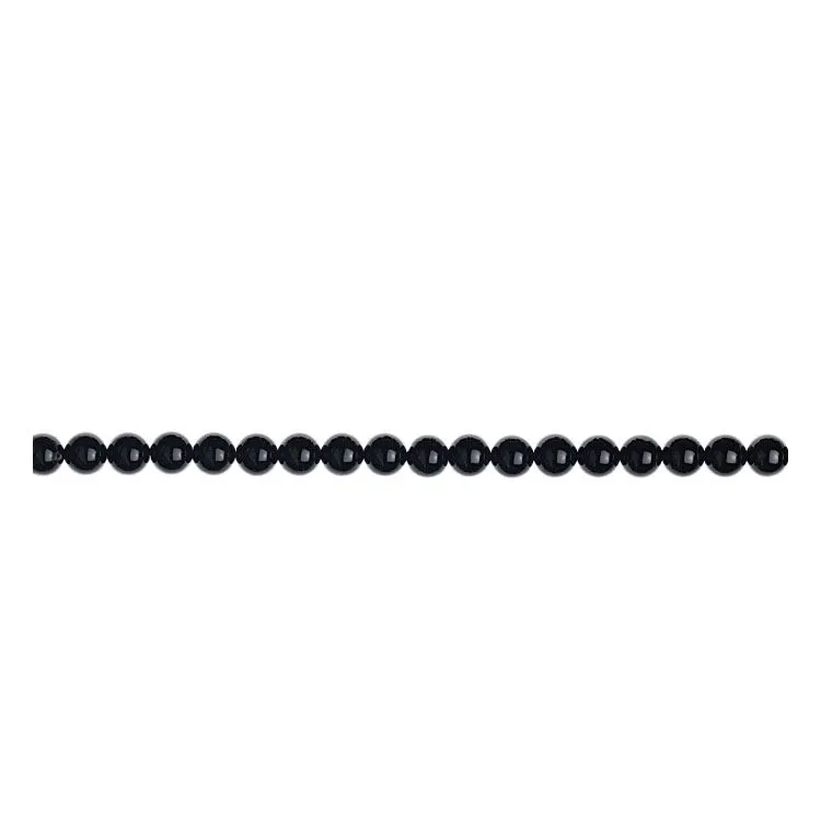 Collier de perles noires en onyx