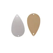 Leder Elégante für Ohrringe Silberfarben/goldfarbe
