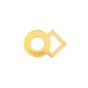 Sapèque Marilyn doré 18K