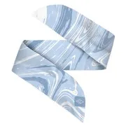 Satin Armaband hellblau/Wellen