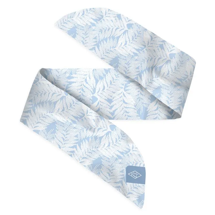 Satin Armband hellblau/Laub