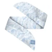 Satin Armband hellblau/Laub