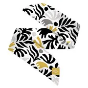 Satin Armband schwarz/grau/goldfarben Oasis