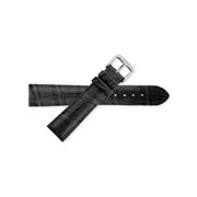 Leder Armband schwarz kroko