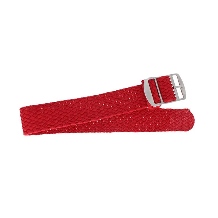Geflochtenes Baumwollarmband, rot