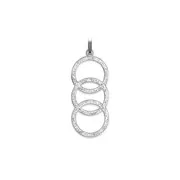 Pendentif 3 Cercles/strass