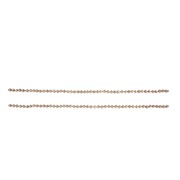 Collier perles verre brun rang 1m