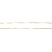 Collier perles verre beige rang 1m