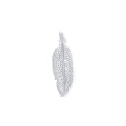 Pendentif plume acier joaillier 1