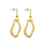 Boucles d'oreilles Aqua - doré à l'or fin 18K 1