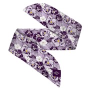 Bracelet de montre satin violet fleuri