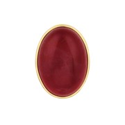 Bouton à visser agate rouge Do