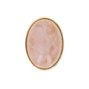 Bouton à visser quartz rose Do 1