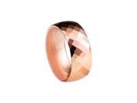 Bague Facette rose