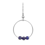 Boucles créoles/ lapis lazuli 2