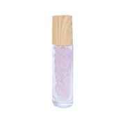 Roll-on verre 10ml - pierres Quartz rose 1