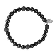 Bracelet Onyx et pierre de lave 1