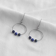 Boucles créoles/ lapis lazuli 3