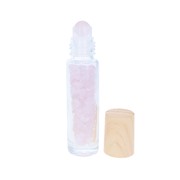 Roll-on verre 10ml - pierres Quartz rose 3