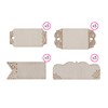 Etiquettes en bois rectangles (20pcs)