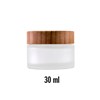 Pot vide Verre couv bambou 30 ml