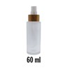 Flacon verre 60ml + bouchon spray bambou