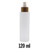 Flacon verre 120ml + bouchon spray bambou