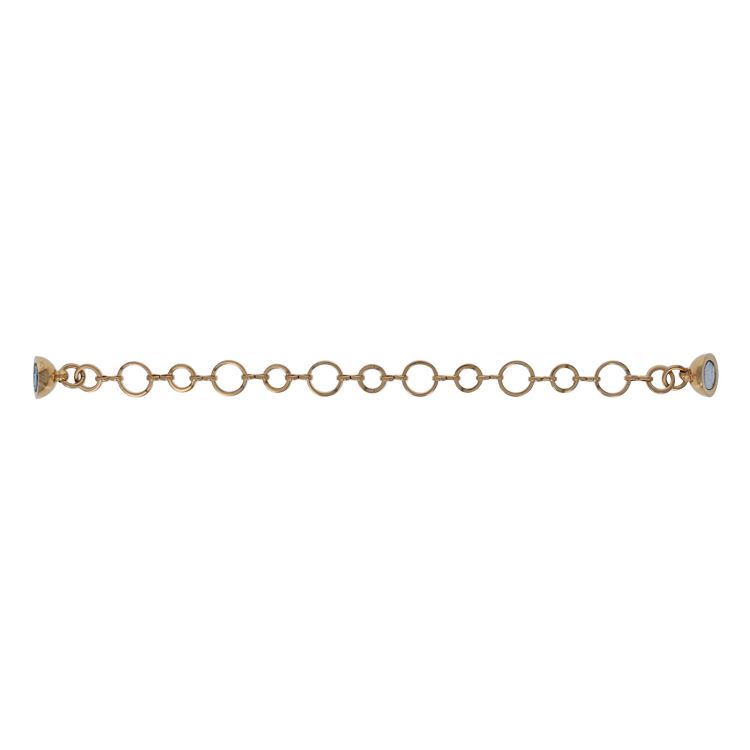Bracelet magnétique fins anneaux doré 18 K