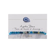 Bracelet Agate bleue  2