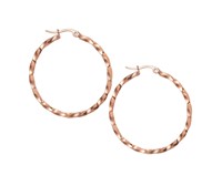 Boucles d'oreilles Ronda rose (M)