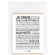 Affiche 'Je crois en l'amour'